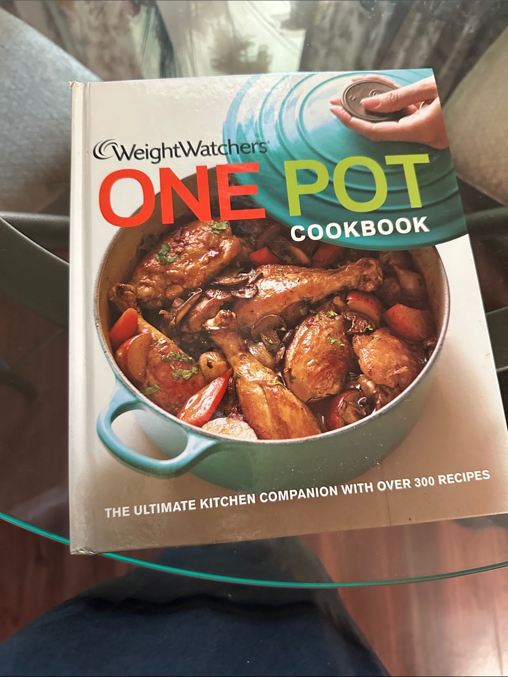 Weight Watchers One Pot Cookbook with Teal Pot Image
